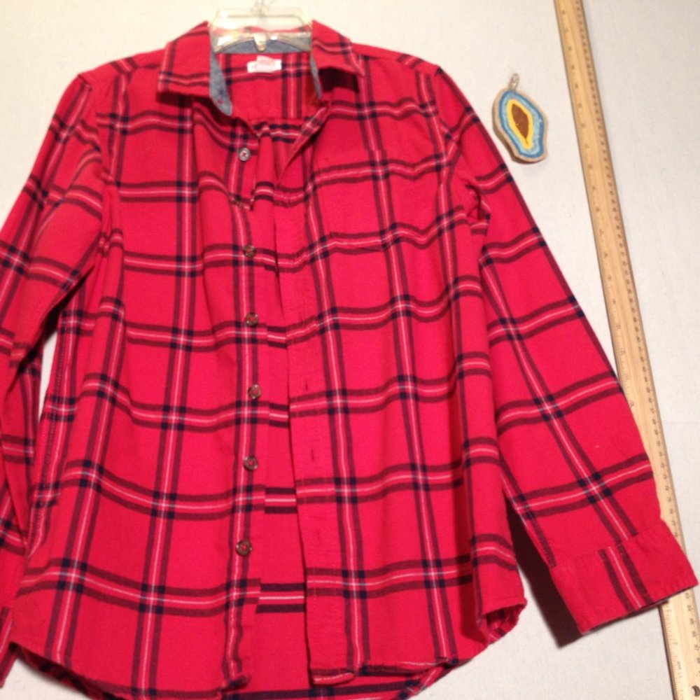 🎈 Cat & Jack Boys Long Sleeve Plaid Flannel Shirt